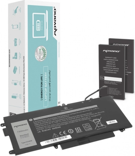 Movano baterie K5XWW pro Dell Latitude 5289/7390 2-in-1 7300 mAh 55 Wh