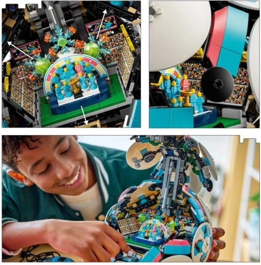 Skrytý miniaturní stadion s oslavami