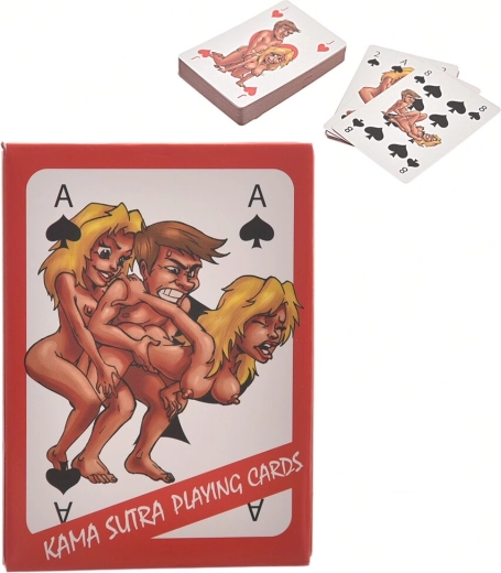 Žertovné hrací karty Kamasutra