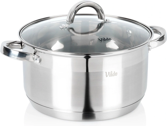 Nerezový hrnec se skleněnou poklicí Inoxcellent 24 cm, 5,8 l