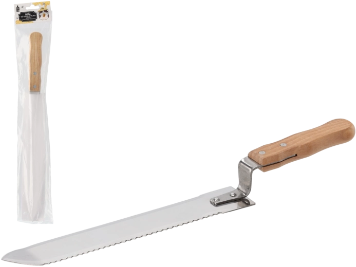 Jednostranně zoubkovaný nůž na odvíčkování medu