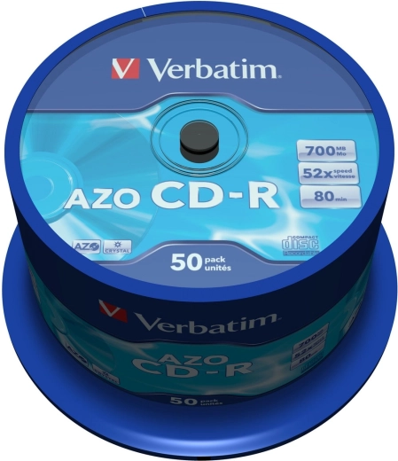 Verbatim CD-R AZO Crystal 700 MB 52x - 50 ks