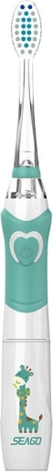 Sonický dětský zubní kartáček Seago zelený