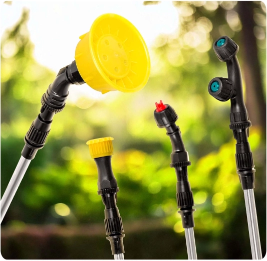 Čtyři výměnné trysky pro každý úkol