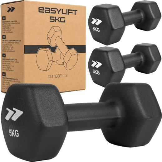 Neoprenové činky EasyLift 2×5 kg