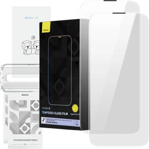 Tvrzené sklo BASEUS Corning s prachovým filtrem pro iPhone 14 Pro