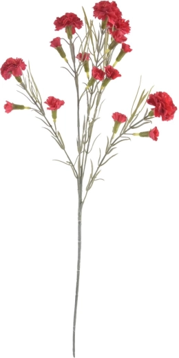 Umělý karafiát červený 63 cm