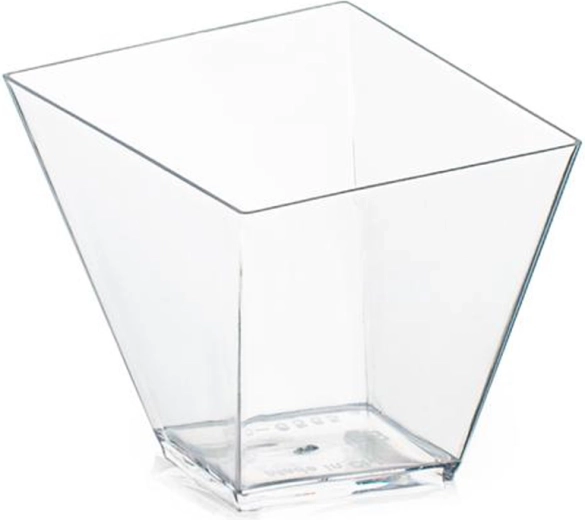 Plastové pohárky na panna cottu 100 ml, sada 6 ks