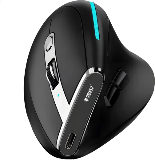 Bezdrátová vertikální myš RENEW FORCE F36 Bluetooth + 2,4 GHz USB-C, 2400 DPI, 750 mAh