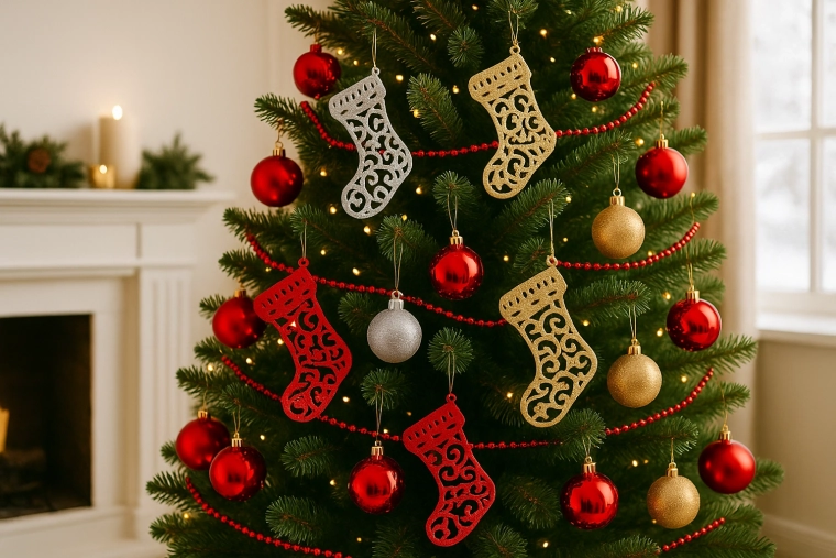 Třpytivý vzhled, který rozzáří každý stromek