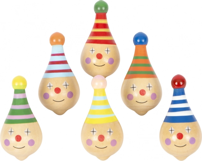 Dřevěná káča s motivem klauna SMALL FOOT