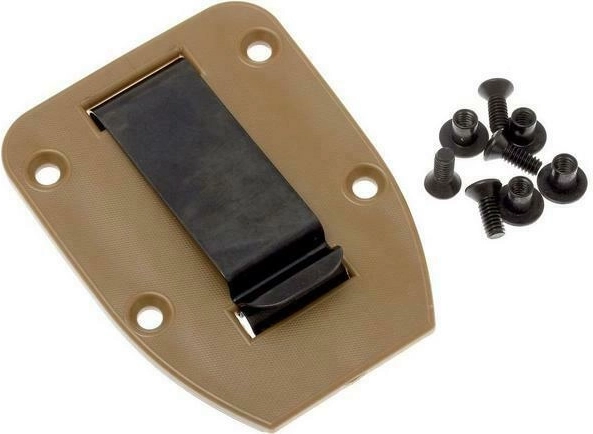 Spona ESEE Clip Plate pro pouzdra 3 a 4, hnědá