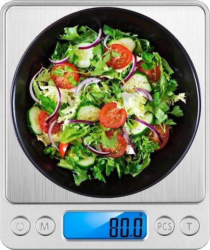 Podsvícený LCD a funkce TARE