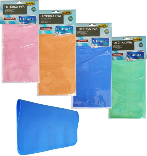 Ultrasavá PVA utěrka 30 × 30 cm – mix barev