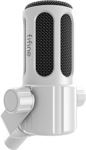 Fifine Tank 1 dynamický mikrofon XLR bílý