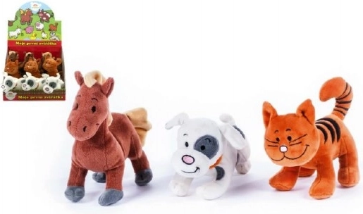 Plyšové zvířátko se zvukem 18–22 cm – moje první zvířátka