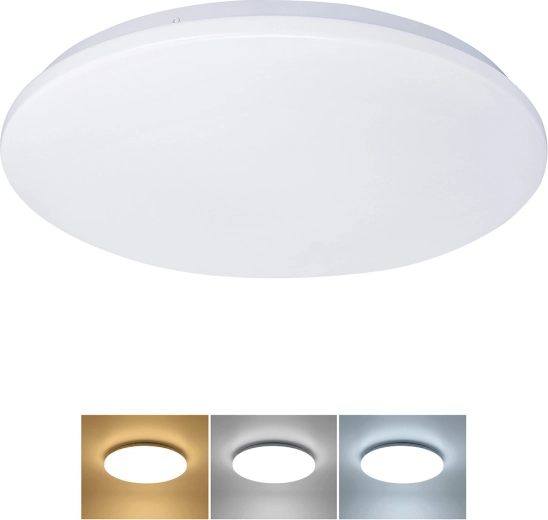 Solight LED stropní svítidlo Plain 24 W 1920 lm 3CCT IP44, kulaté, 38 cm