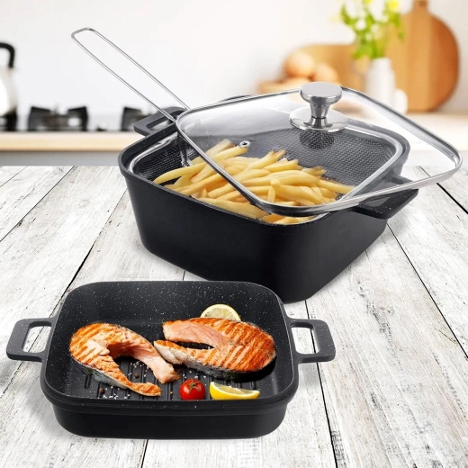 Všestranné použití: fritování, grilování i zapékání