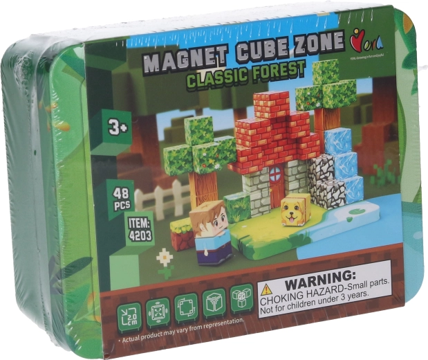 Stavebnice Magnet cube zone classic forest 48 dílků