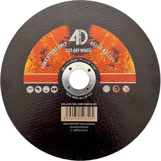 Řezný kotouč na ocel a nerez 180 × 1,6 × 22,2 mm