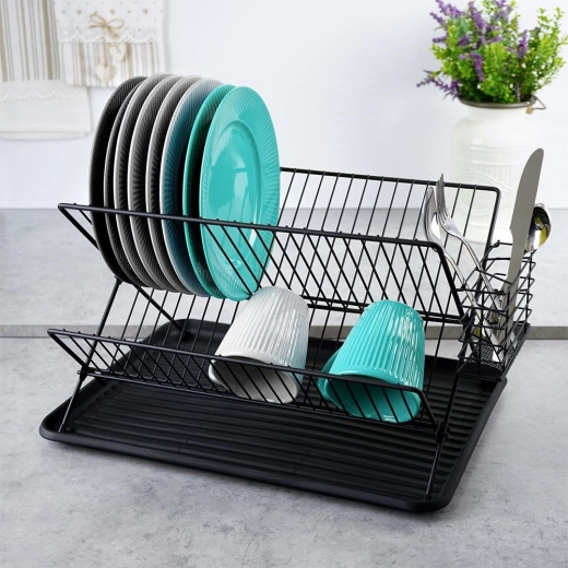 Dvoupatrová kapacita pro 21 talířů