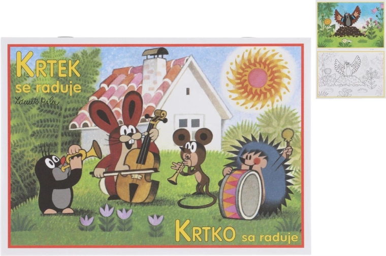 Omalovánky A5 Krtek se raduje