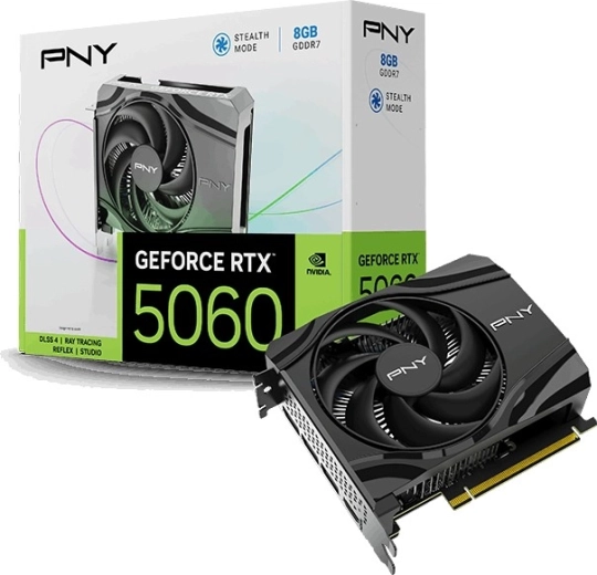 PNY GeForce RTX 5060 8GB – kompaktní grafická karta s jedním ventilátorem