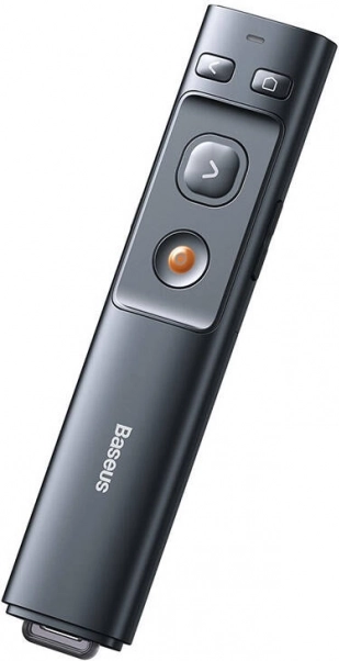 Baseus Orange Dot bezdrátový prezentér s červeným laserem – šedý