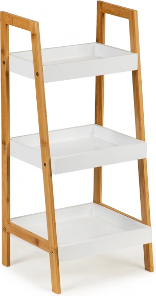 Knihovna s 3 policemi bambusový rám ModernHome