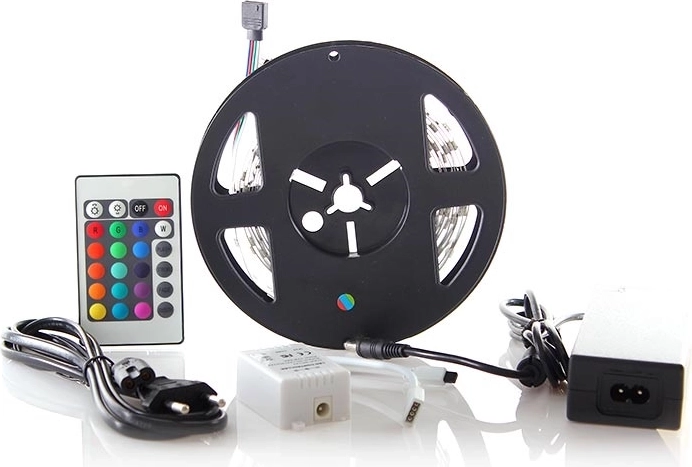 Solight RGB LED pásek 3 m s dálkovým ovládáním a adaptérem