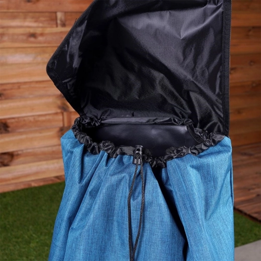 Prostorná taška se šňůrkou a klopou