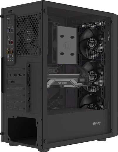 4× předinstalované PWM ventilátory Fury SAI S12