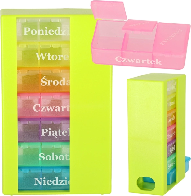 Týdenní organizér na tablety s 3 přihrádkami na den