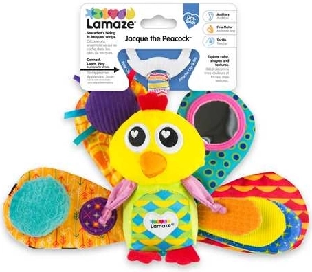 Lamaze páv Emil na kočárek pro miminko