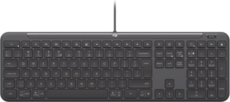 Logitech Signature Slim Wired K620 for Business drátová klávesnice (US, grafitová)