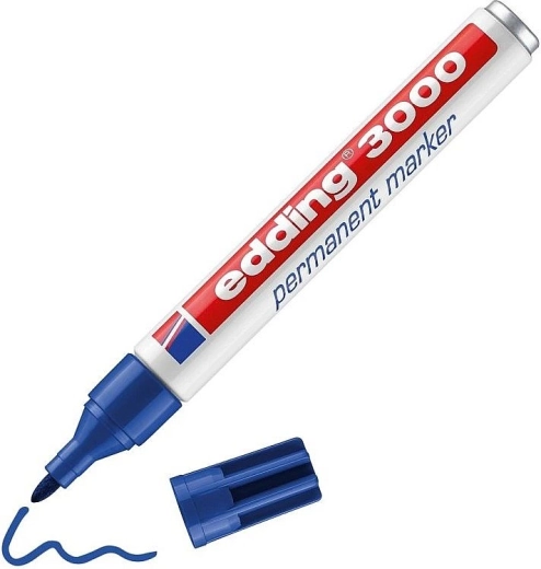 Permanentní popisovač Edding 3000 modrý