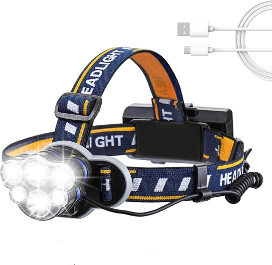 Nabíjecí čelovka s vysokým výkonem 550 lm
