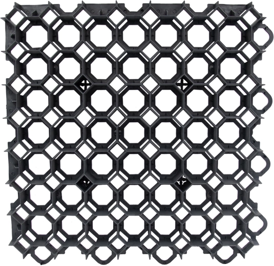 Zatravňovací dlaždice 49 × 49 × 4 cm – Černá