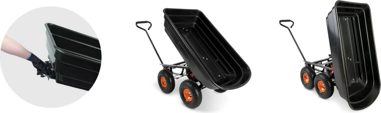 Rychlé vysypání s funkcí vyklápění