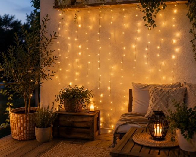 100 LED v teplé bílé barvě