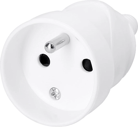 Solight přímá vidlice (zástrčka) IP20 bílá - 1 kus