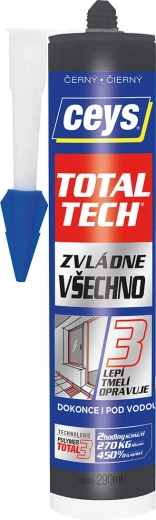 Univerzální lepidlo a tmel Total Tech 290 ml Ceys – Černá