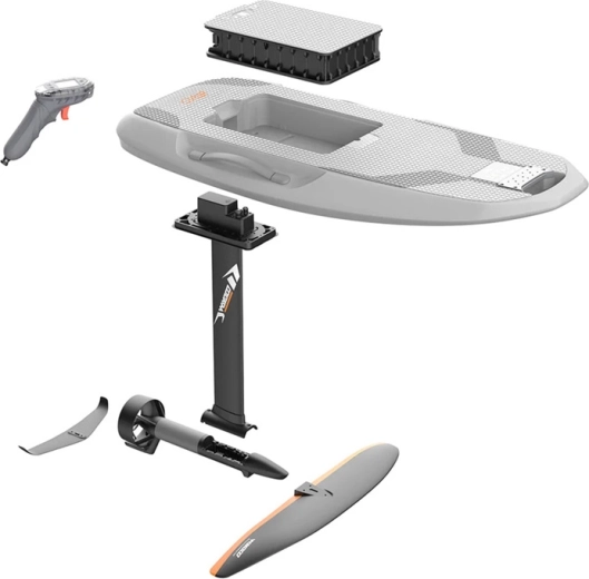 Modulární e‑foil set pro rychlé sestavení a růst dovedností