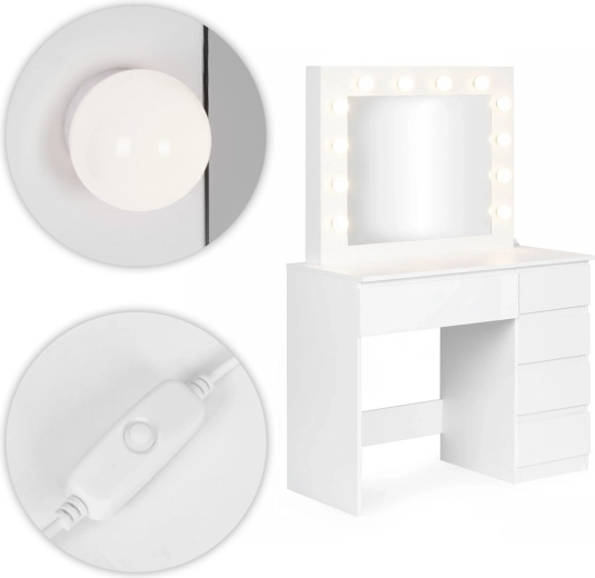 Zrcadlo s LED osvětlením pro perfektní líčení
