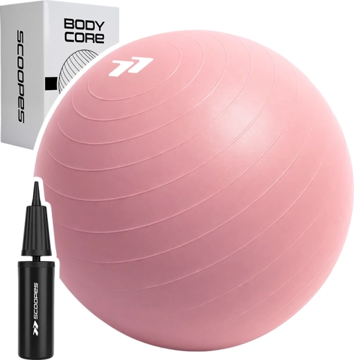 Gymnastický míč BodyCore 65 cm růžový - 1 kus