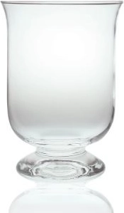 Skleněný svícen 16 cm