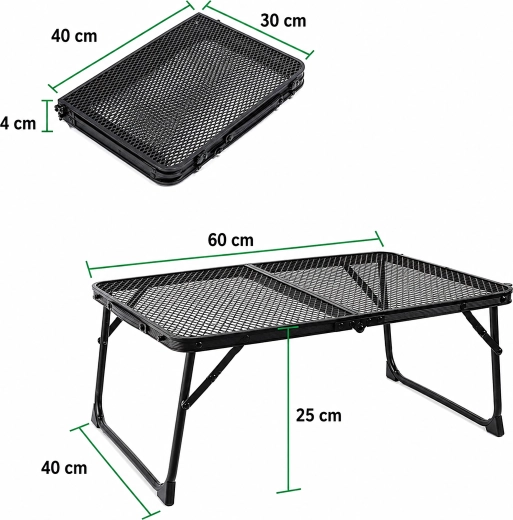 Skládací turistický stolek 60 × 40 cm