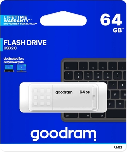USB flash disk GOODRAM UME2 64 GB bílý