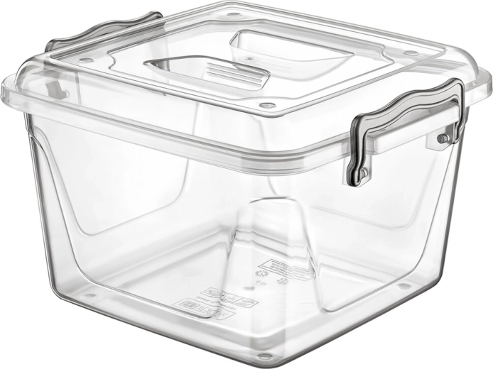 Plastový úložný box Multi čtvercový nízký 6 l