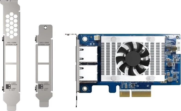 QNAP QXG-10G2T-X710 dvouportová 10GbE PCIe síťová karta s Intel X710
